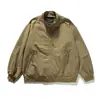 Ropa Vintage 2025 Otoño Nuevo Chaqueta de Vuelo Retro Americana Holgada Casual Versátil Funcional Abrigo de Trabajo