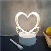 Placa de Desenho Acrílica Transfronteiriça DIY Feita à Mão Quadro de Mensagens Manuscritas Vidro Luminoso Pintura a Aquarela Criativa Luminária de Mesa Noturna