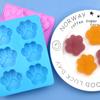 Molde de silicone para bolo com pegadas de filhote atacado 6 Molde para sabão artesanal de pata de gato resistente a altas temperaturas molde para sabão frio