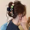 Pinza voluminosa para la parte trasera de la cabeza, pinza de garra exquisita de alta gama, tamaño grande para cabello grueso, pinza de tiburón, pinza elegante para recogidos de mujer
