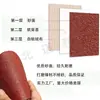 Set de Papel de Lija Rojo de 6 Pulgadas y 6 Agujeros para Lijado en Seco, Base Adhesiva para Pulido, Hojas de Lija de Flocado para Desbarbado