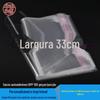 Largura 33cm duplo 5 saco de seda OPP saco autoadesivo saco de embalagem transparente saco de filme plástico 100