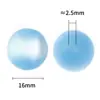 Cuentas redondas de ópalita de color primario mate personalizadas de 16 mm para manualidades, cuentas sueltas para hacer pulseras, cadenas para bolígrafos, teléfonos móviles, accesorios