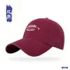 Gorra de Béisbol Bordada con Letra Retro de Cuatro Estaciones para Hombre, Algodón Puro, Parte Superior Suave, Protección Solar, Sombrero para el Sol, Personalización para Mujer