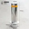 Poste de aislamiento de poste de advertencia de acero inoxidable engrosable anti-colisión de mano fijo desmontable para actividad poste de aislamiento poste de advertencia de acero inoxidable tachuela de carretera barrera reflectante