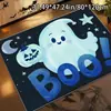 Alfombrillas Decorativas de Halloween para Piso, Alfombrillas Festivas Resistentes a Manchas, Alfombra de Terciopelo de Cristal para Entrada, Entrada