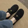Zapatos Talla Grande 33-43 Mocasines Camelia de Tacón Bajo 2026 Nuevos Zapatos para Mujer Zapatos Planos Retro Británicos para Mujer