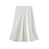 Conjunto de Saia Feminina Verão com Botões, Sem Mangas, Renda Costurada, Cintura Baixa, Slim Fit, Cor Sólida