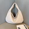 Bolso Tejido Francés de Nicho Transfronterizo Bolso de Mano Atmosférico para Mujer que Combina con Todo Bolso de Mano para Axila de un Solo Hombro con Textura