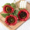 Girasol Simulado Personalizado Estilo Europeo Latino Flor Falsa Girasol Único Accesorios de Fotografía para el Hogar Pastoral Flores de Boda