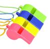 Silbato de plástico para niños, colorido, accesorios de animación, vamos, silbato de árbitro, actividades deportivas al aire libre, silbato de plástico