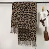 Bufanda Retro con Estampado de Leopardo Más Vendida de Amazon para Mujer 2026 Nuevo Otoño e Invierno Bufanda Versátil de Imitación Cachemir con Borlas