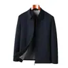 Chaqueta de alta calidad, nuevo estilo fino de primavera y otoño, chaqueta de solapa para hombre estilo business casual sin planchado, modelo popular de alta calidad
