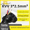 Cabo Blindado 3 Condutores Padrão Nacional Zc-Kvv 3*2.5 Milímetros Quadrados Fio de Cobre Externo À Prova d'Água e À Prova de Sol Cabo de Controle com Núcleo de Cobre