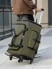 Bolsa de Viaje Plegable para Larga y Corta Distancia, Mochila Grande de Capacidad para Exteriores, Maleta Ligera Portátil Transfronteriza con Ruedas Universales