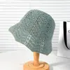 Chapéu Bucket de Malha Fina Vazada para Primavera e Verão para Mulheres, Chapéu Bucket Fashion Respirável para Proteção Solar ao Ar Livre em Férias na Praia