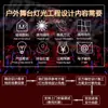 Plan Profesional de Iluminación Escénica de Rendimiento Pequeño, Mediano y Grande, Show de Iluminación Escénica para Bodas en Interiores y Exteriores, Conjunto Completo de Equipos