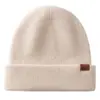 Moda Coreana Otoño e Invierno Gorro de Punto Versátil Cachemira Sombrero Frío para Exteriores Sombrero de Lana de Doble Capa Sombrero Cálido con Protección para los Oídos para Hombres y Mujeres