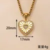Pingente Único, Joia de Pingente de Aço Inoxidável Transfronteiriça, Colar de Coração com Microincrustação de Diamante, Acessórios Elegantes de Joalheria DIY de Luxo Leve