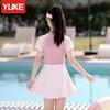Trajes de baño para niñas de verano, falda de una pieza para niños grandes, traje de baño 2023, nuevo traje de baño de secado rápido con protección solar para niñas.