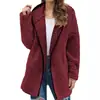 Abrigo de Lana Holgado de Nuevo Estilo Europeo y Americano Transfronterizo, Ropa Femenina de Venta Caliente en Amazon para Otoño e Invierno