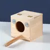 Caja de Cría Periquito Cacatúa Jaula Colgante Exterior Nido de Pájaro Nido de Pájaro Madera de Pino Accesorios Suministros Jaula de Pájaro Hierba Otro