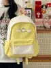 Mochila Fofa Estilo College Nova para Meninas, Bolsa Escolar Versátil e Simples Color-Blocking, Mochila Leve e Versátil para Mulheres