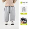 Calça de Bebê Família Dudu Outono com Plus Velvet Calça Esportiva Infantil Quente para Meninos Outono Novo Calças Longas para Meninas Roupa Infantil