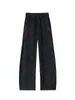 Pantalones de chándal para hombre con dobladillo curvo, estilo americano, patchwork y tie-dye, pantalones casuales rectos holgados de pierna ancha para otoño, pantalones largos de talla grande