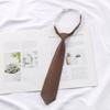 Corbata de moño estilo universitario para hombre de moda marrón a cuadros retro a rayas estilo japonés perezoso para mujer ropa juvenil