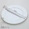 Diretamente do fabricante: Pares de hashis de aço inoxidável 316, antiderrapantes, de qualidade alimentar, um par por pessoa, cor prata, para uso doméstico