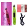 Polidor de Unhas Elétrico Transfronteiriço Recarregável por USB Portátil Caneta Polidora de Unhas Ferramenta de Manicure Portátil para Polir Unhas
