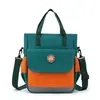 Bolsa de Estudo Estampada para Aluno do Ensino Fundamental Bolsa Tote Três Usos Bolsa Tiracolo Infantil Bolsa de Estudo com Logotipo Estampado Bolsa para Arquivo de Arte