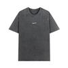Camiseta de Manga Corta Pesada de Algodón Puro Lavado Estilo Americano para Hombre Verano 2025 Nuevo Retro Chico Duro Ropa de Manga Media Marca de Moda