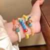 Pulsera de Cuentas de Estrella de Manzana Infantil y Linda para Mujer Verano Dopamina Pulsera Personalizada Fiesta de Estudiantes Pulsera de Alto Valor