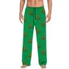 Pantalones de pijama de algodón imitación con estampado 3D, europeos y americanos, transfronterizos, casuales para el hogar, para hombre y mujer, con cordón, bolsillo lateral con solapa, pantalones para el hogar, pantalones