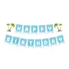 Banderín de Decoración para Fiesta de Cumpleaños Nuevo Transfronterizo Tema Océano Tarjeta Insertable para Pastel Juego de Banderines Submarinos de Cumpleaños