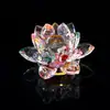 Adorno Creativo de Flor de Loto de Cristal para Consola Central de Coche, Escritorio de Oficina, Regalo de Vacaciones, Recuerdo de Resina, Venta al por Mayor desde la Fábrica de Origen