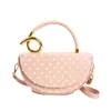 Bolsa Portátil Transfronteiriça de Bolinhas, Nova Moda Versátil Bolsa de Ombro para Mulheres, Exquisite Bolsa Transversal de Ombro Único, Bolsa Quadrada Pequena
