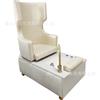 Silla de baño de pies de alta gama para club y spa de fábrica, sofá de baño de pies multifuncional para pedicura, sofá de lavado de pies individual con lavabo