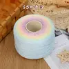 Fio de algodão mercerizado degradê em formato de bolo, fio de oito cabos tecelado à mão, multicolorido, não forma bolinhas, respirável para manta e xale