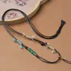 Colgante de joyería cordón de cera tejido DIY Buda de jade hebilla de paz cordón para collar venta al por mayor cordón colgante de alta gama para hombres y mujeres