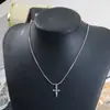 Colar Cruzado Retro Personalizado Transfronteiriço Europeu e Americano Pingente Longo Simples Versátil Corrente de Lã Masculina e Feminina Acessórios Hip-hop