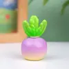 Linda Zanahoria Pequeña Creativa Artificial Dibujos Animados Adornos de Zanahoria Manualidades de Resina Planta en Maceta Escritorio Regalos para Estudiantes