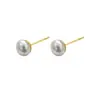 Brincos de Pérola Tipo Pão Chinês Retro Francês Design de Nicho para Mulheres Sentido de Design Luxo Leve de Ponta Ornamentos de Orelha Exagerados Brincos Simples para o Dia a Dia