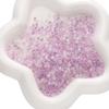 Ábaco casero de super alta calidad, hielo transparente, vidrio camaleón, cuentas de arroz, accesorios para hacer joyería DIY, pulsera de cuentas, cuentas sueltas