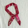 Bufanda Larga Pequeña de Seda Versátil Lazo para Bolso con Cinta de Lazo Cinta para el Cabello Decoración de Caja de Regalo Bufanda Fina Estrecha Biselada Bufanda Pequeña