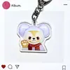 Chaveiro Dsn Sete Tesouros Pingente Transparente de Acrílico Dupla Face Fofo para Bolsa de Menina Acessórios para Fone de Ouvido Estojo de Caneta