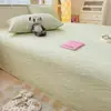 Lençol de Cama de Tecido Grosso de Algodão Espesso Desenho Animado, Conjunto de Três Peças de Lençol de Cama Individual para Dormitório de Estudante Algodão Puro para Todas as Estações