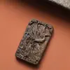 Venda Direta de Fábrica de Agarwood Esculpido Quatro Feras Míticas Novo Amuleto de Buda Escultura em Madeira Maciça Pingente Colar Acessório